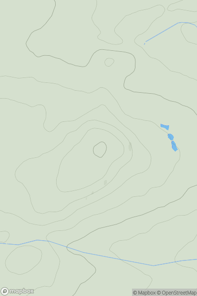 Thumbnail image for Clatto Hill [Central Scotland from Dumbarton to Montrose] [NO355065] showing contour plot for surrounding peak